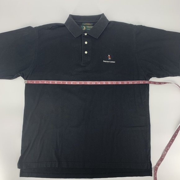 Men's Pinehurst‎ Collection by Izod Club Short Sleeve Polo Shirt Black Large - Picture 8 of 9